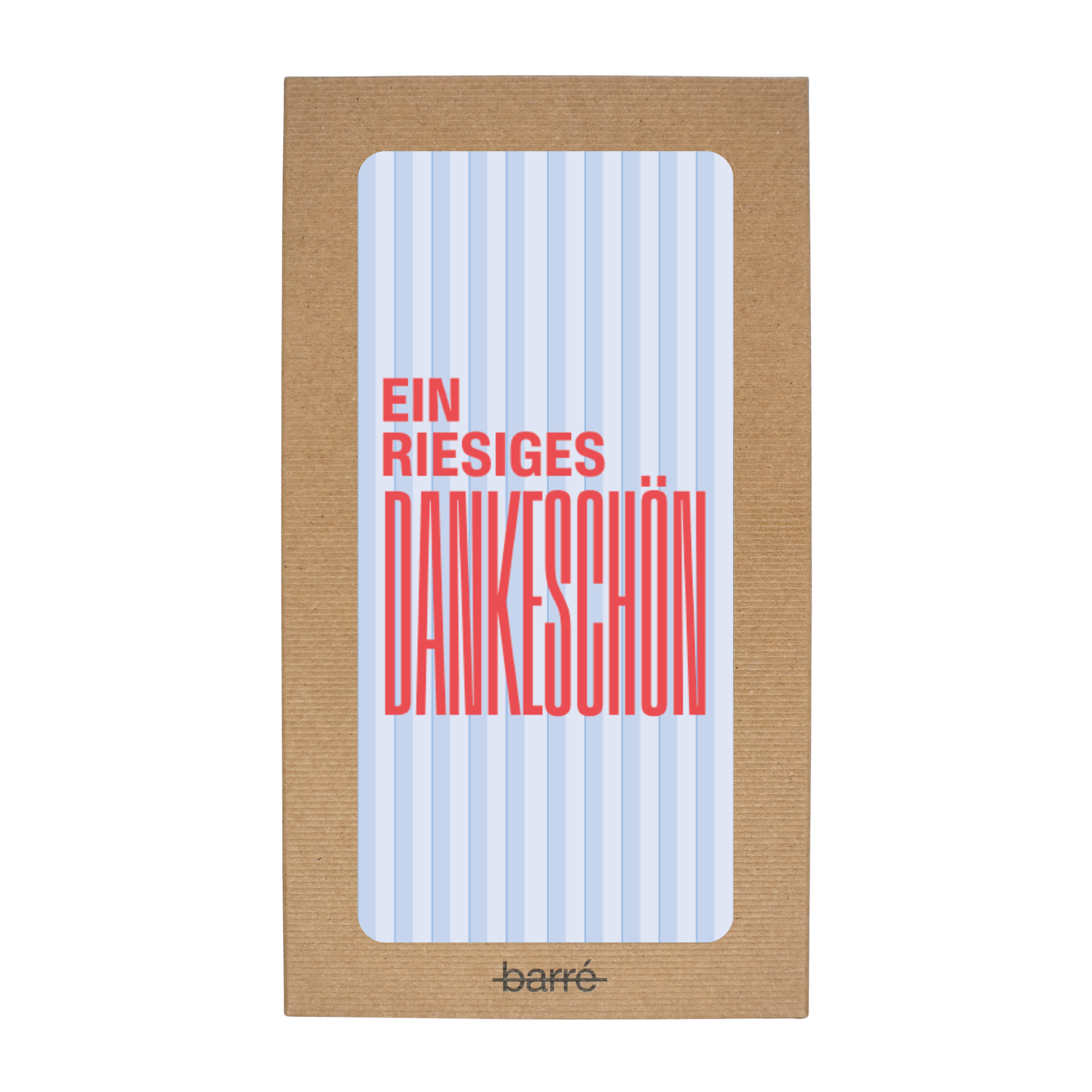 Ein riesiges Dankeschön — Schokolade & Grusskarte | barré