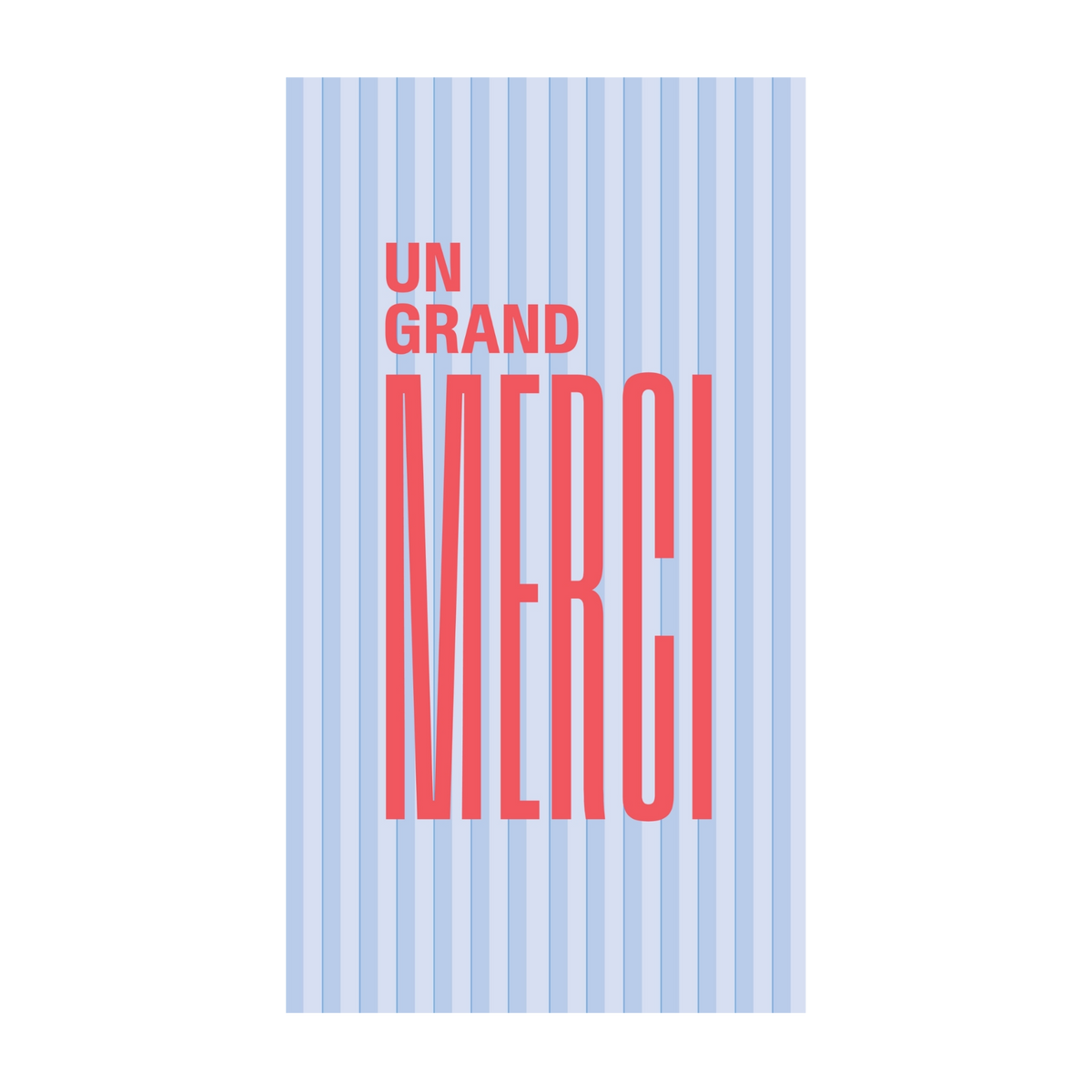 Un grand merci — Chocolat & carte à message | barré
