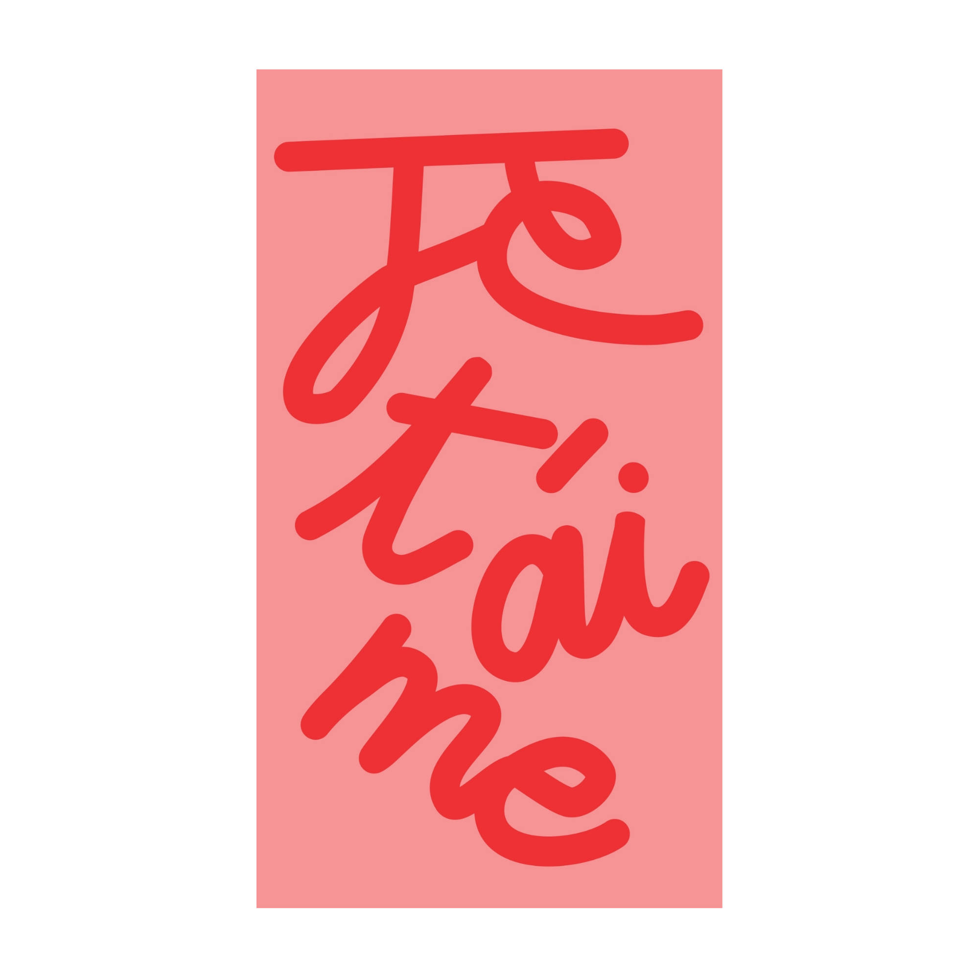 Je t'aime — Chocolat & carte à message | barré