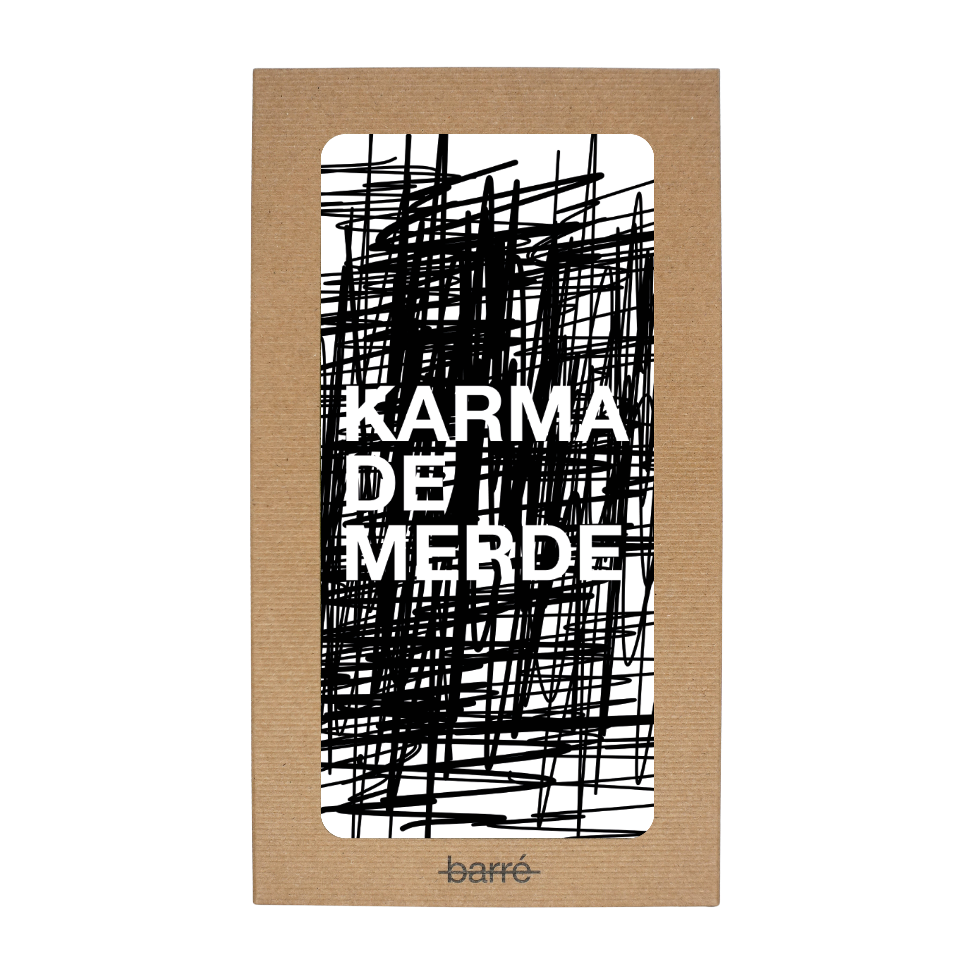 Karma de merde — Chocolat & carte à message | barré