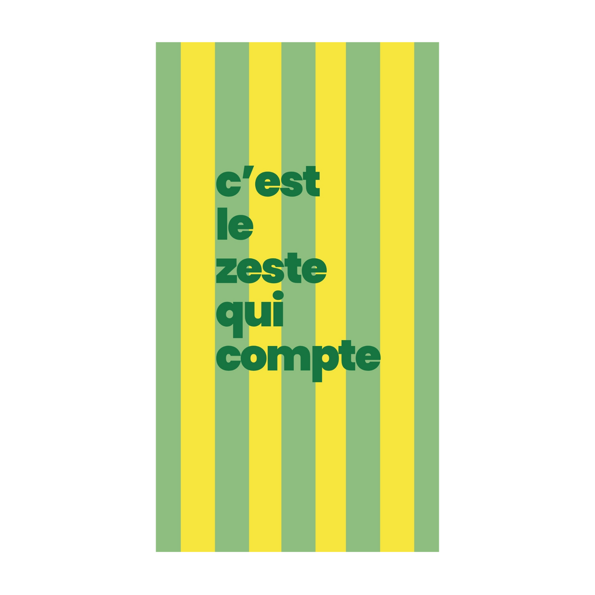 C'est le zeste qui compte — Chocolat & carte à message | barré