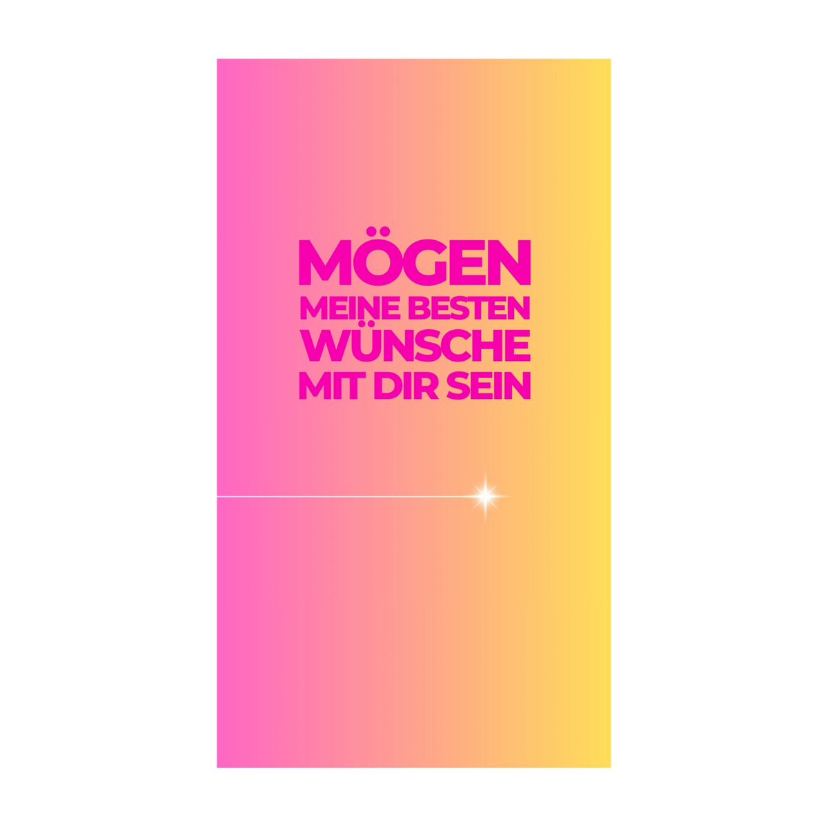 Mögen meine besten Wünsche mit dir sein — Schokolade & Grusskarte | barré