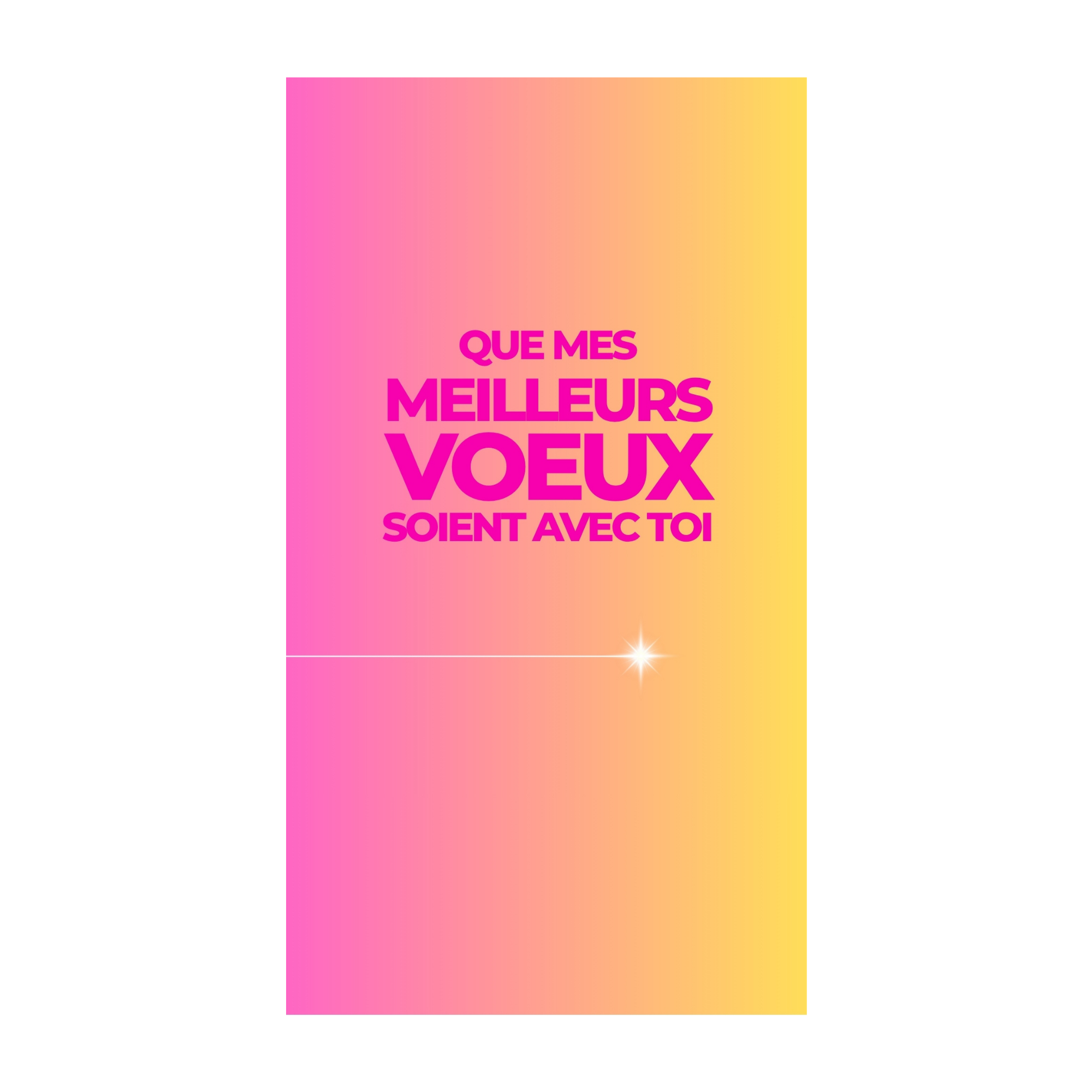 Que mes meilleurs vœux soient avec toi — Chocolat & carte à message | barré