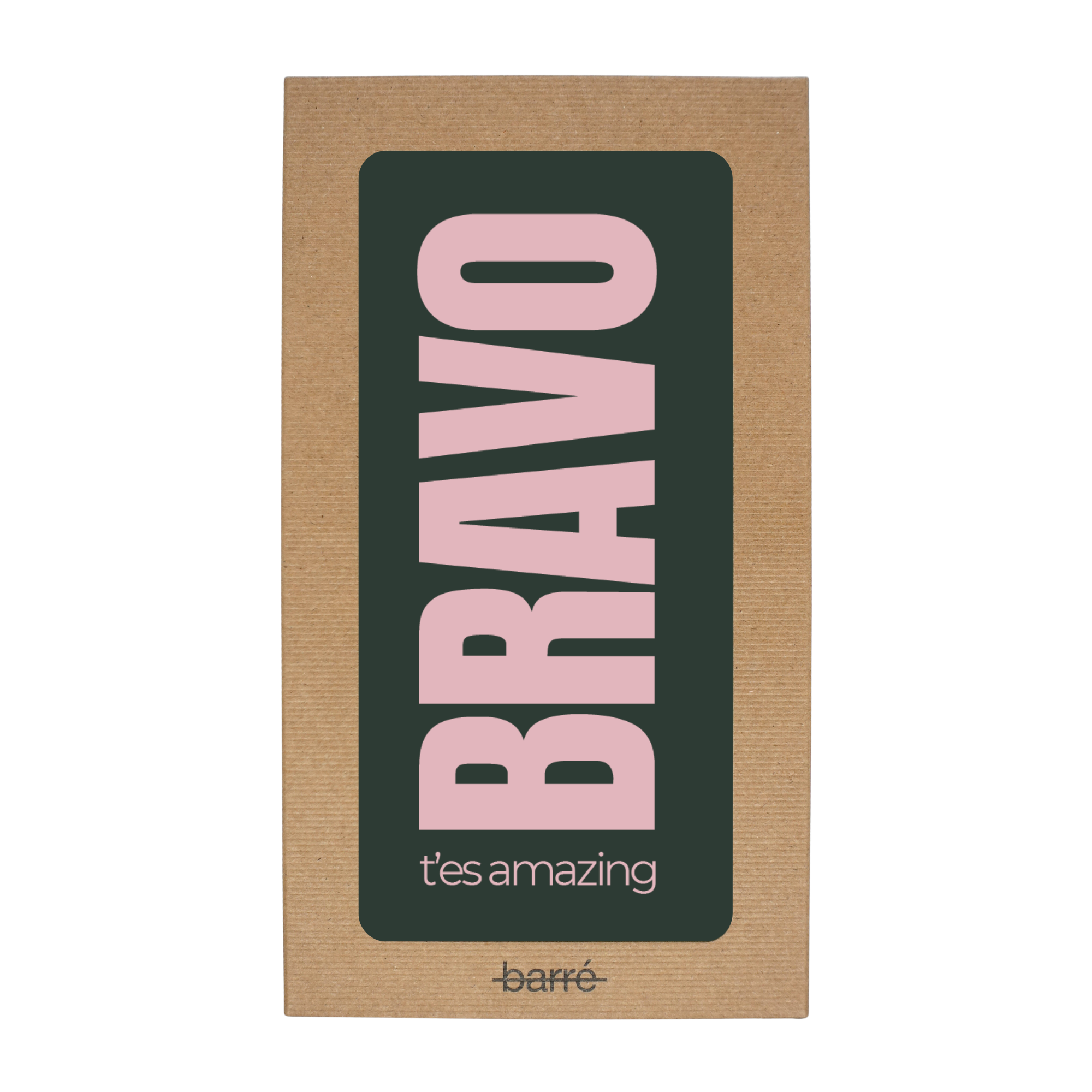 Bravo, t'es amazing — Chocolat & carte à message | barré