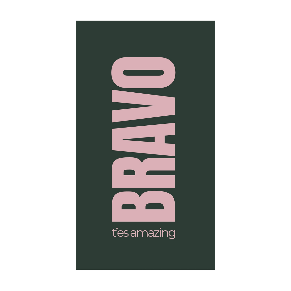 Bravo, t'es amazing — Chocolat & carte à message | barré