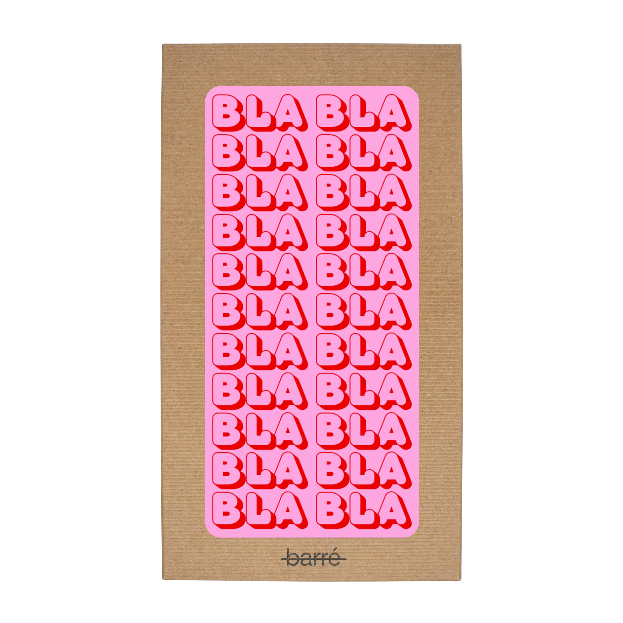 Bla, bla, bla — Chocolat & carte à message | barré