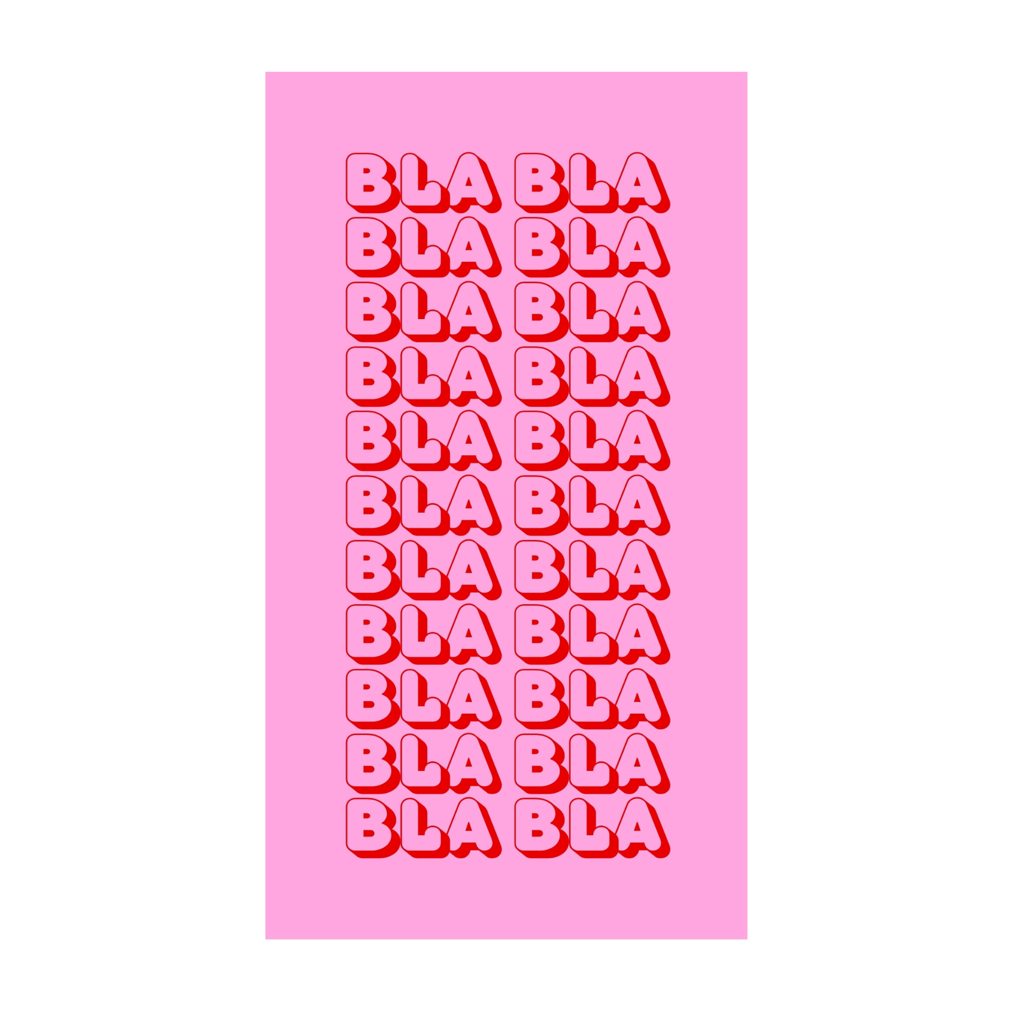 Bla, bla, bla — Chocolat & carte à message | barré
