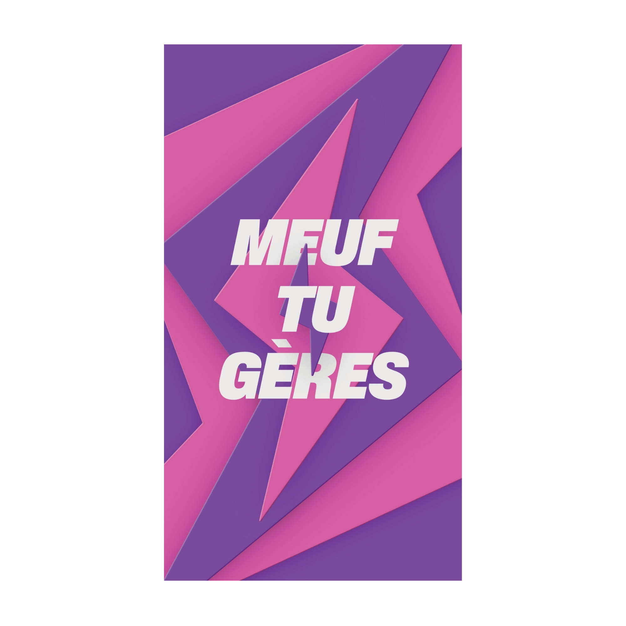 Meuf, tu gères — Chocolat & carte à message | barré