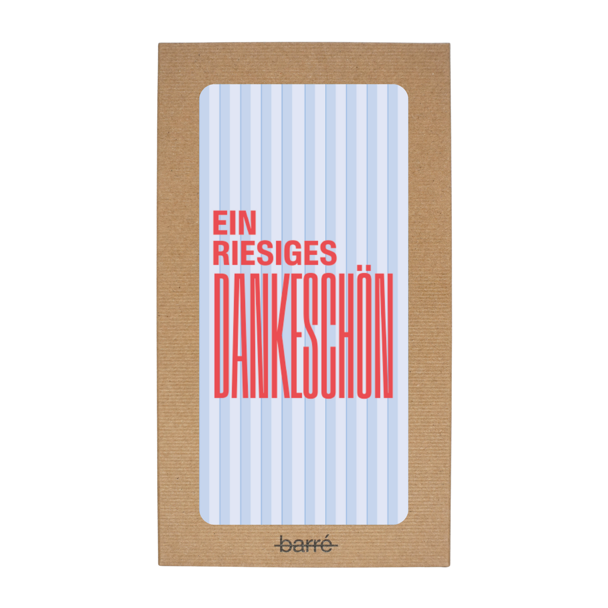 Ein riesiges Dankeschön — Schokolade & Grusskarte | barré