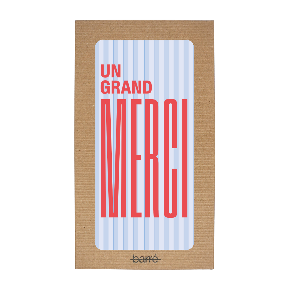 Un grand merci — Chocolat & carte à message | barré