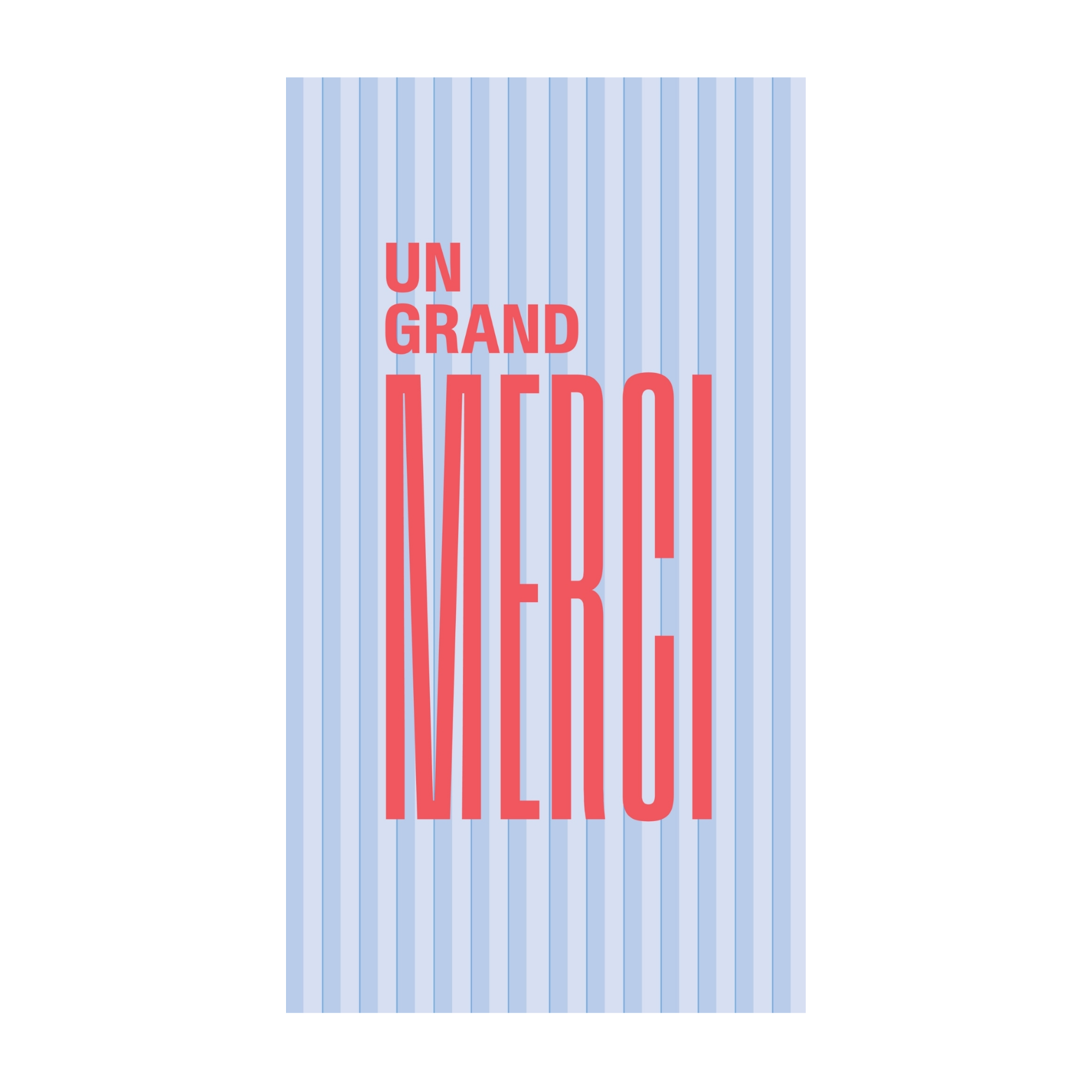 Un grand merci — Chocolat & carte à message | barré