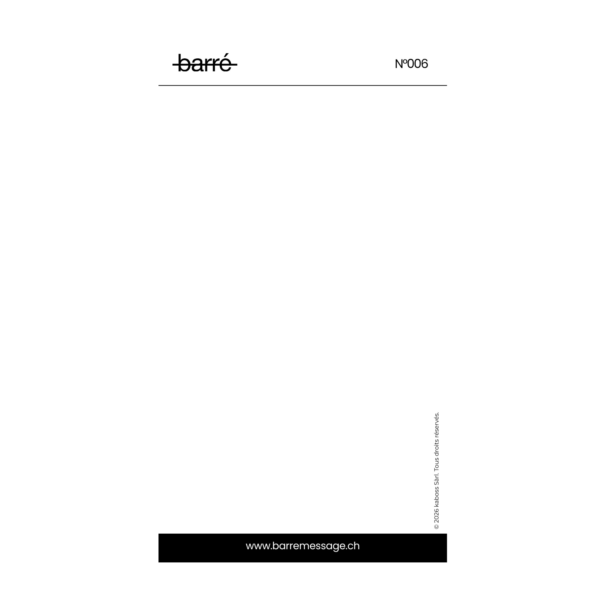 Un grand merci — Chocolat & carte à message | barré