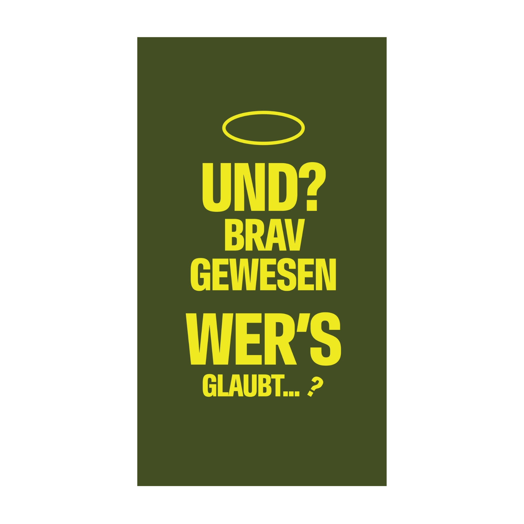 Und? Brav gewesen - wer's glaubt…? — Chocolat & carte à message | barré