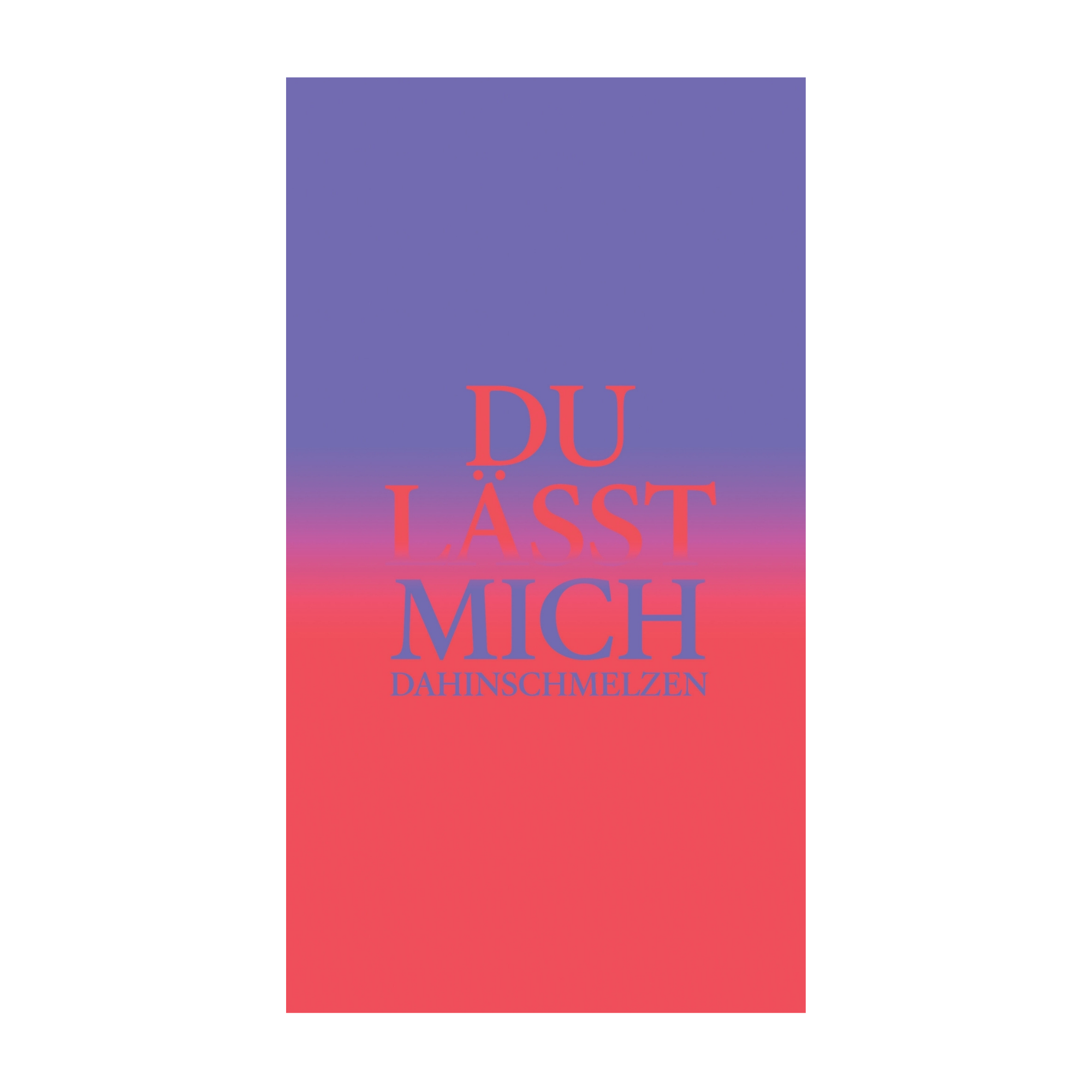 Du lässt mich dahinschmelzen — Schokolade & Grusskarte | barré