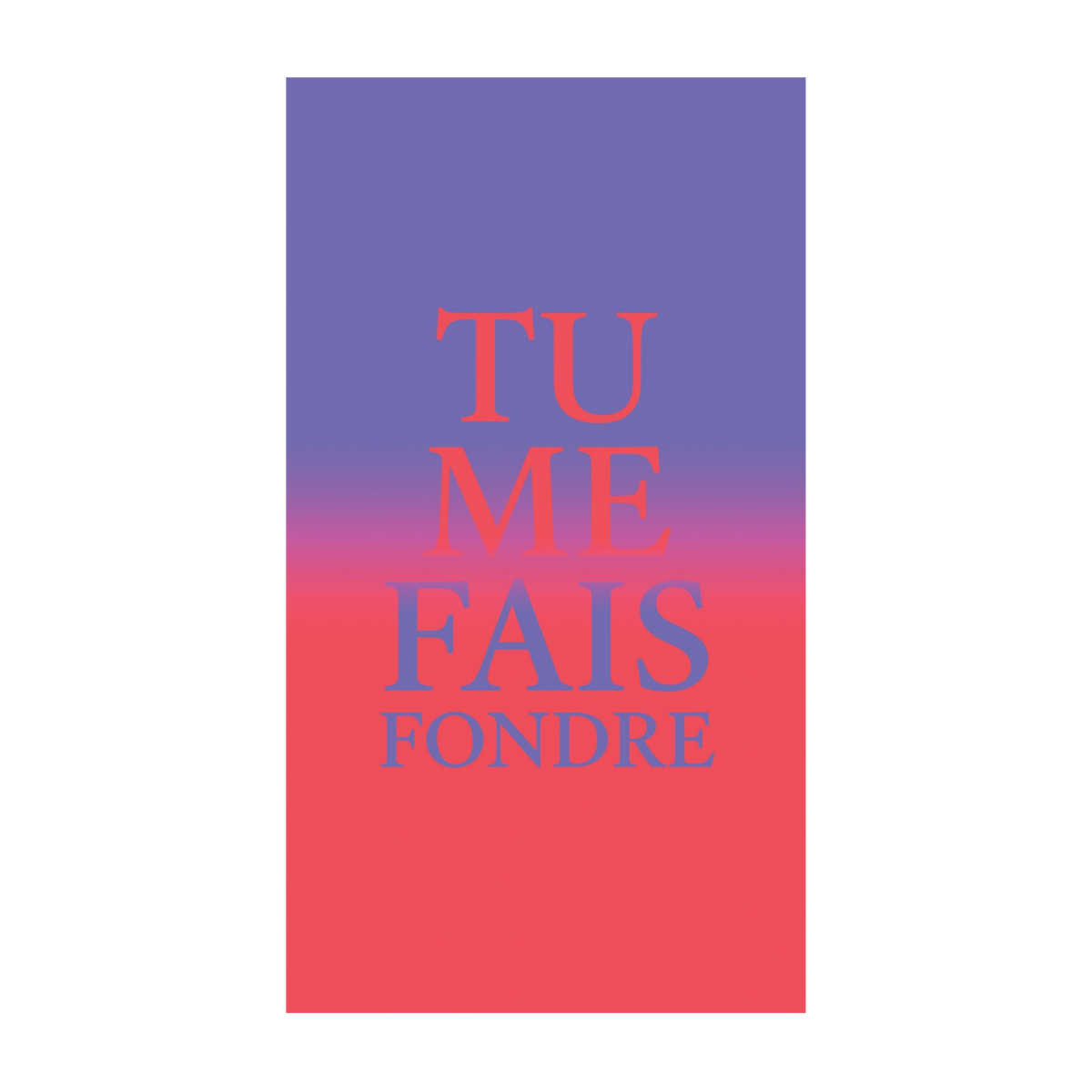 Tu déchires grave — Chocolat & carte à message | barré