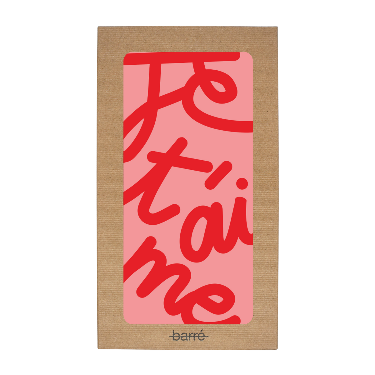Je t'aime — Chocolat & carte à message | barré