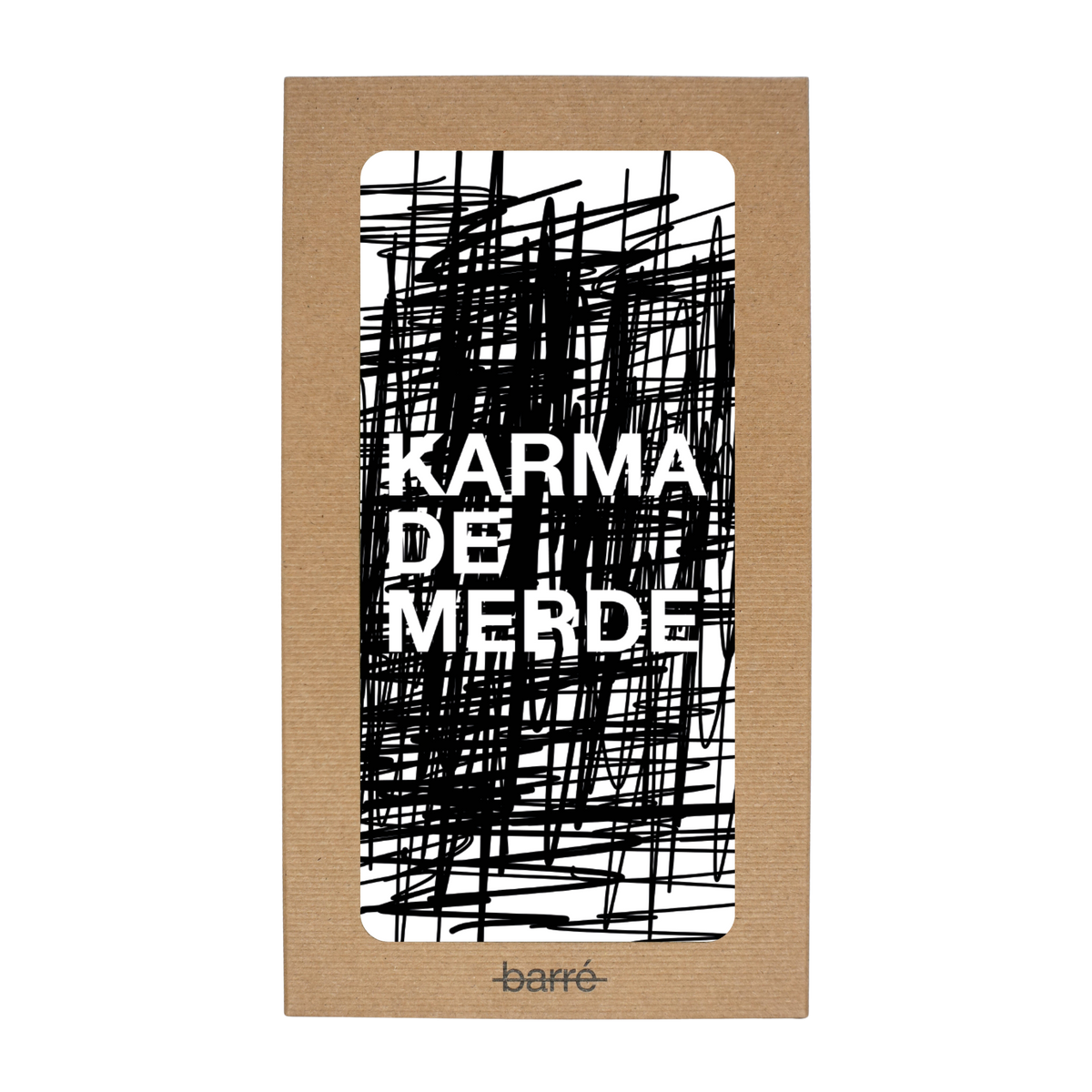 Karma de merde — Chocolat & carte à message | barré
