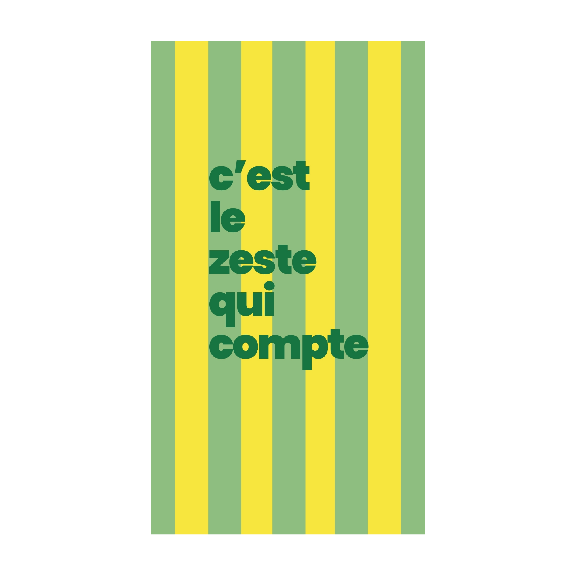C'est le zeste qui compte — Chocolat & carte à message | barré