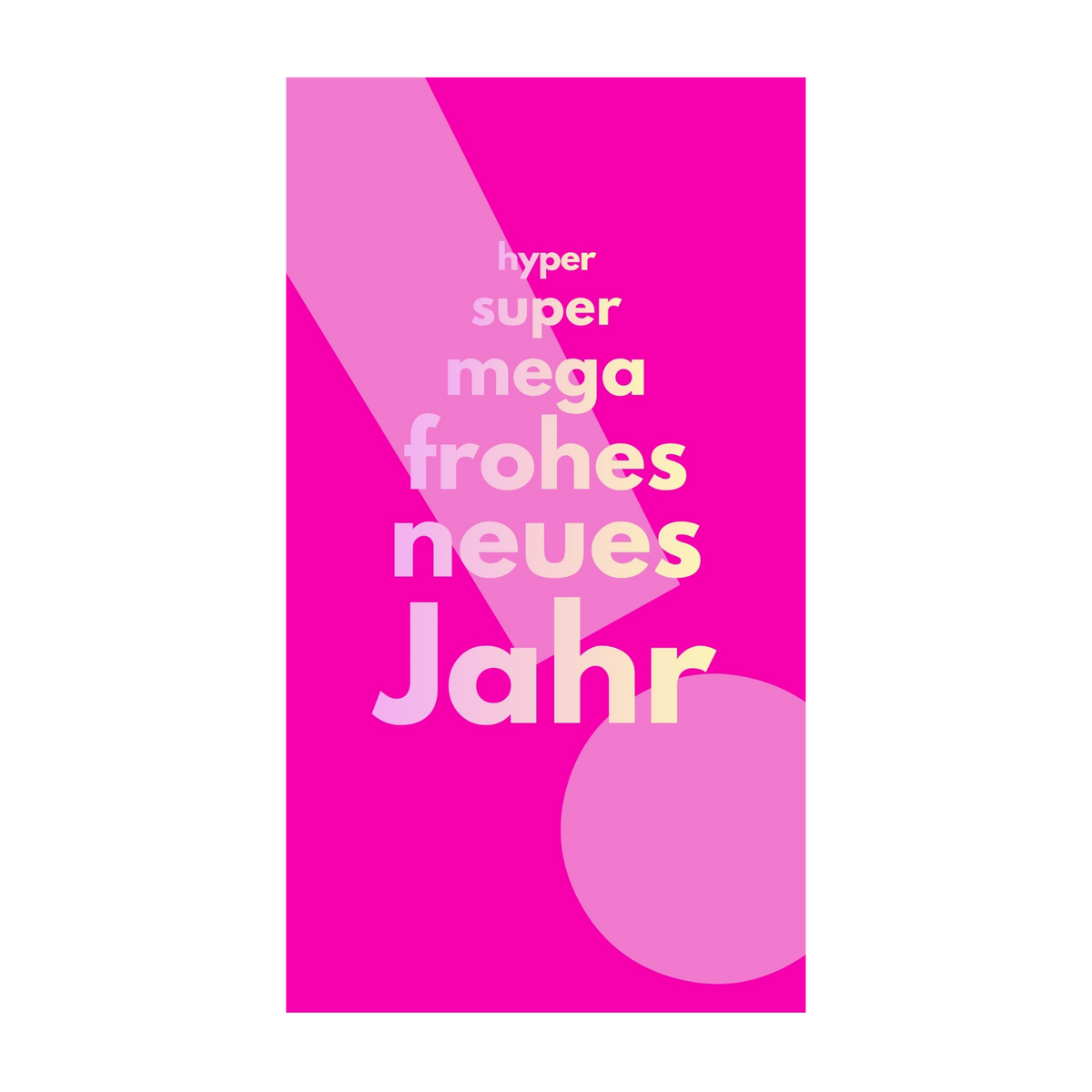 Hyper super mega frohes neues Jahr! — Schokolade & Grusskarte | barré