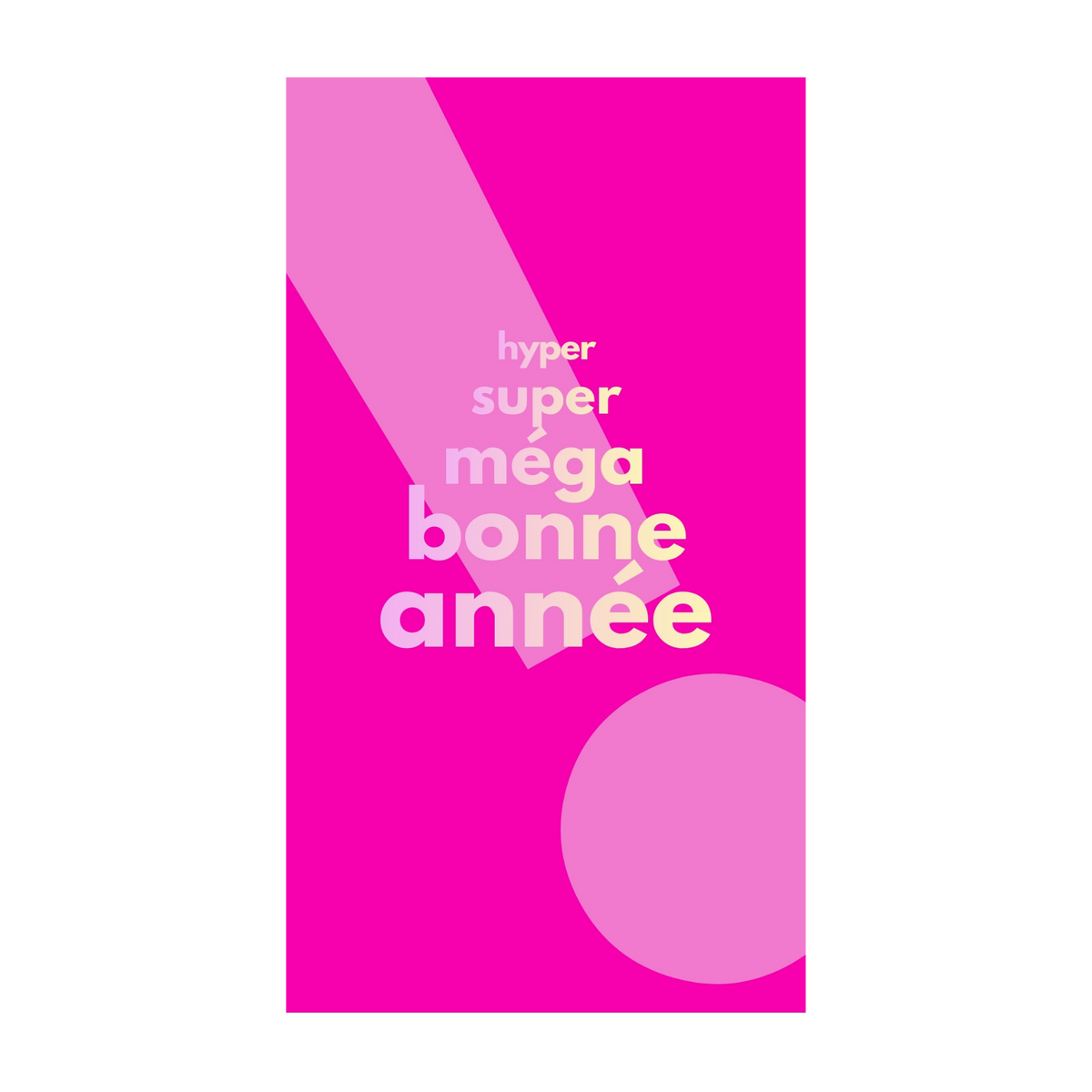 Hyper super méga bonne année ! — Chocolat & carte à message | barré