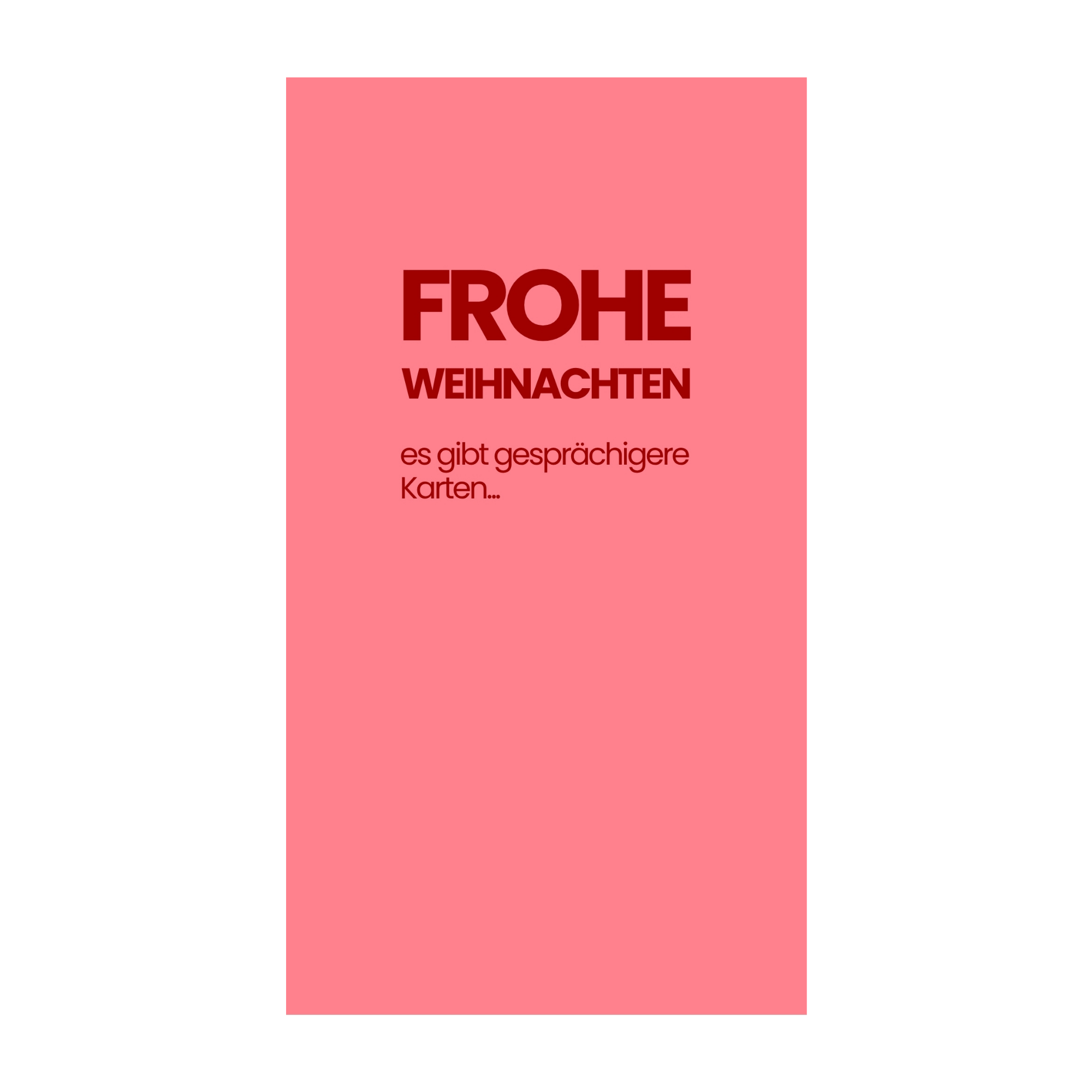 Frohe Weihnachten – es gibt gesprächigere Karten — Schokolade & Grusskarte | barré