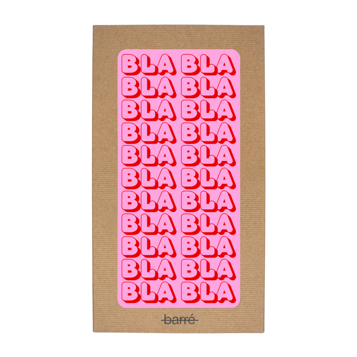 Bla, bla, bla — Chocolat & carte à message | barré