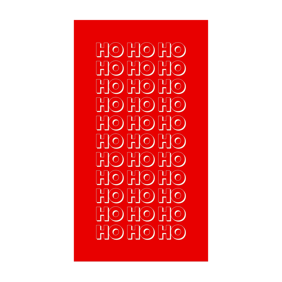 Ho ho ho — Chocolat & carte à message | barré